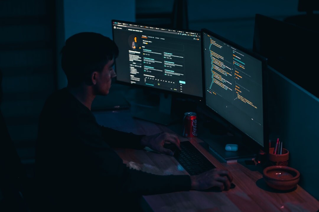 hispanic programmer working