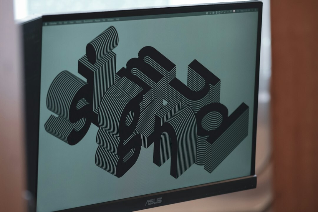 UI design mockups displayed on a screen